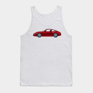 Porsche 911 997 Carrera S Guards Red Lobster Claw Tank Top